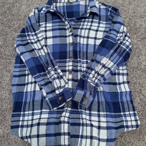 Cozy Blue and White Flannel